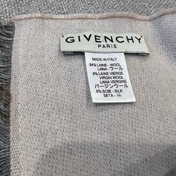 NEW Givenchy Beige Cream Wool Scarf - Picture 5 of 13
